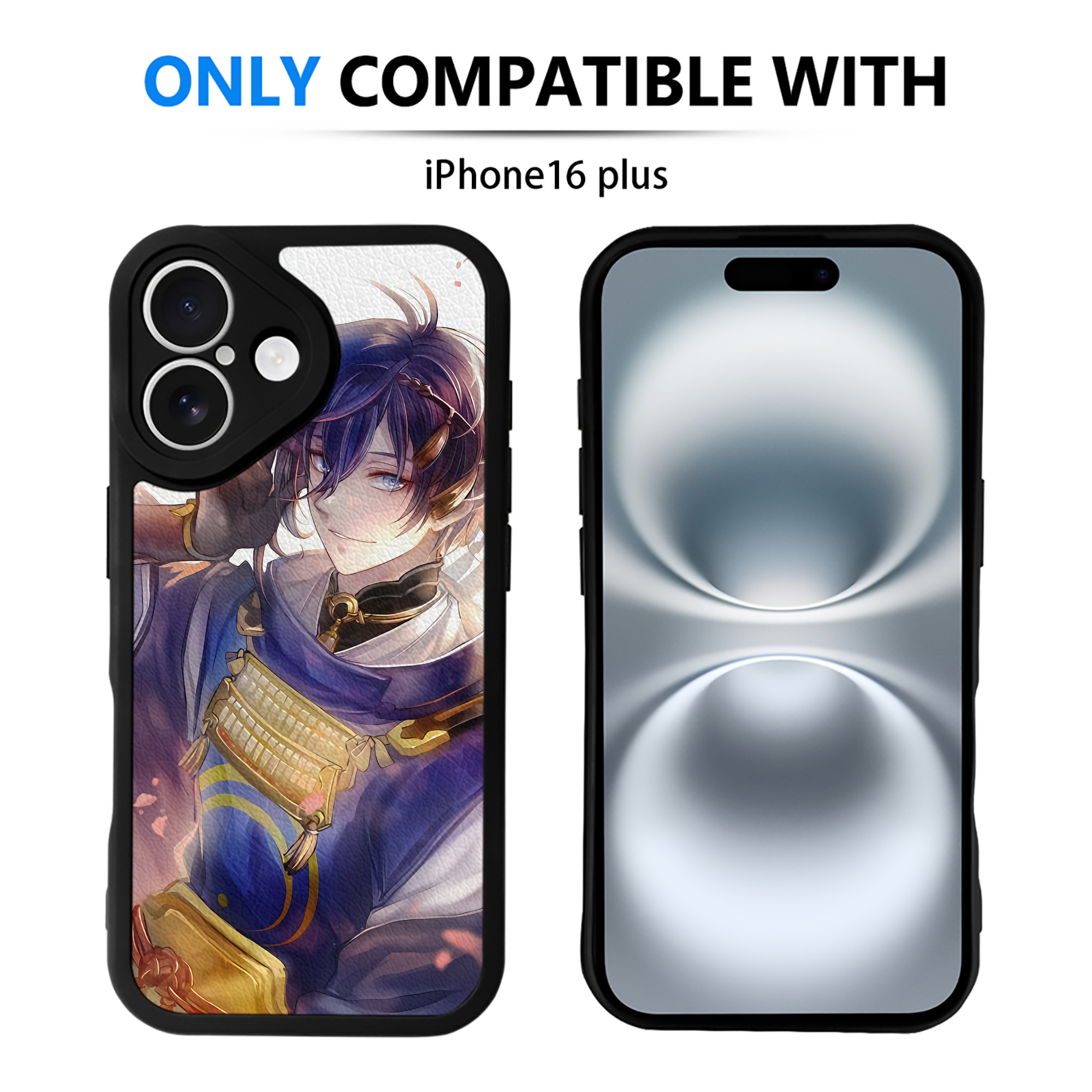 （画像用） 刀剣乱舞 Touken Ranbu 【iPhone 16シリーズ対応】シリコンスマホケース（レザー調） 材質：シリコン